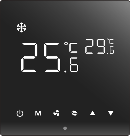 D系列D3温控器大屏_酒店智能开关面板_温控面板_情景模式开关_插卡取电 - 未来居