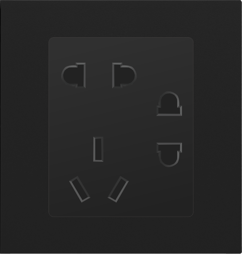 D系列D3七孔插座（二二三级插座）_酒店智能开关面板_温控面板_情景模式开关_插卡取电 - 未来居