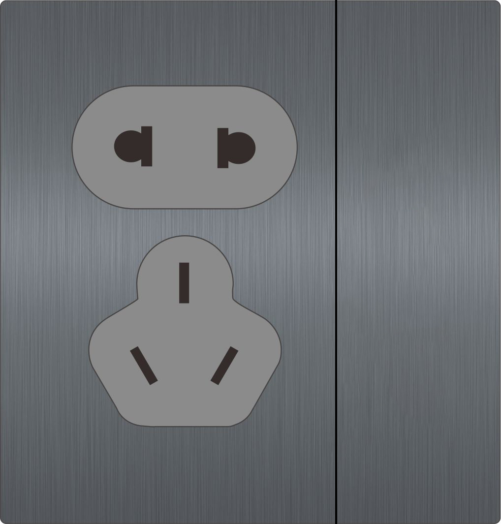 D系列D5五孔插座机械开关控制（一开二三级）_酒店智能开关面板_温控面板_情景模式开关_插卡取电 - 未来居